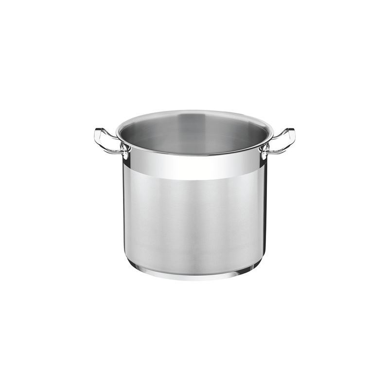 Tramontina – Professional Stainless Steel Induction COMMERCIAL GRADE OPEN 24cm Deep Casserole 9.6Ltr (Made in Brazil)