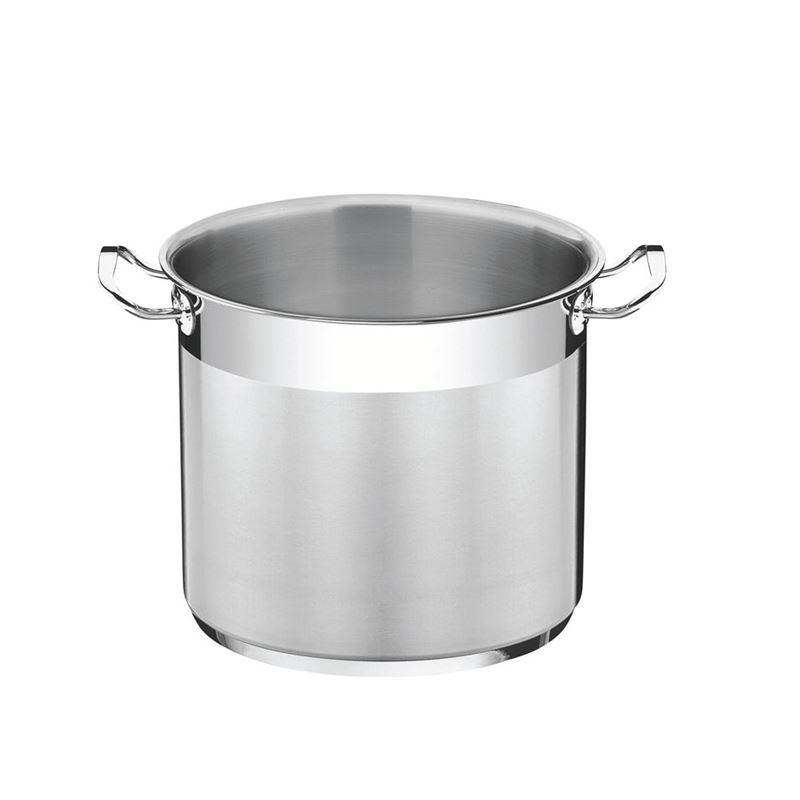 Tramontina – Professional Stainless Steel Induction COMMERCIAL GRADE OPEN 28cm Deep Casserole 15.7Ltr (Made in Brazil)