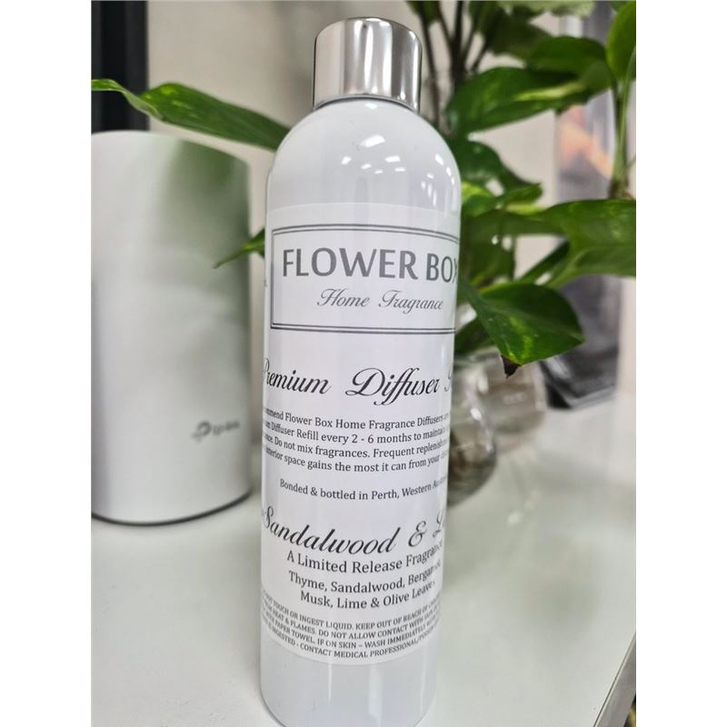 Flower Box – Sandalwood & Lime Premium Diffuser Refill 300ml