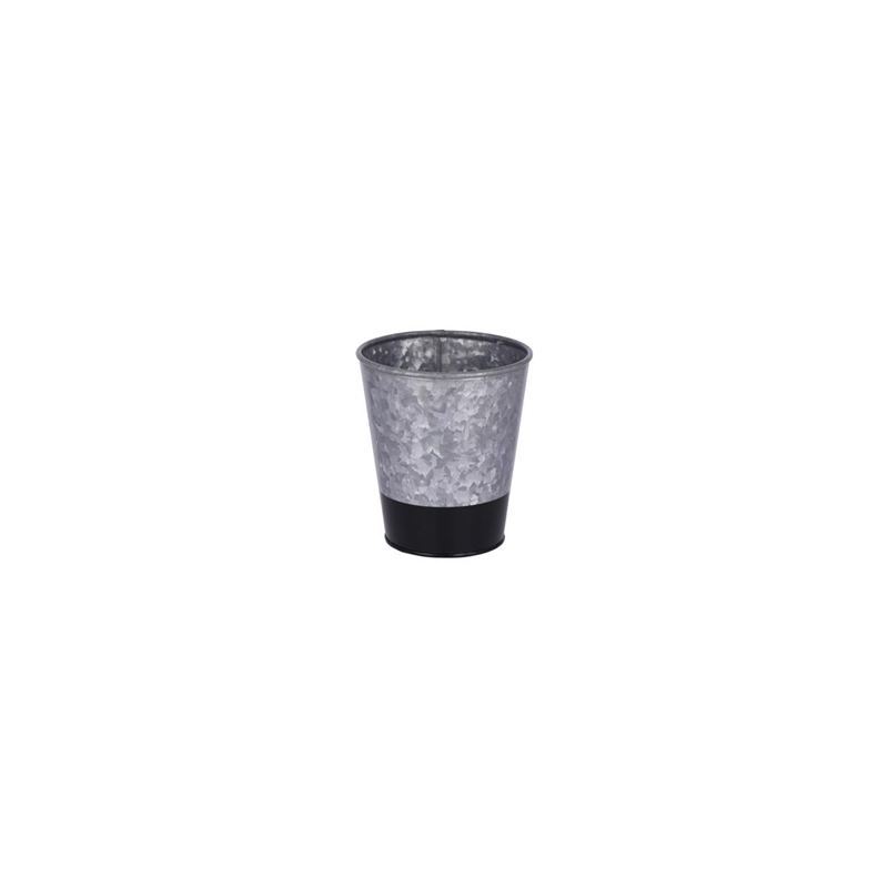 Chef Inox – Coney Island Galvanized Commercial Grade Serving/Storage Pot Dipped Black 9.5×10.5cm