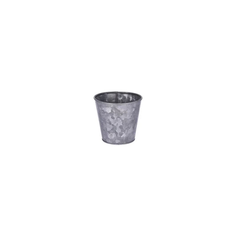 Chef Inox – Coney Island Galvanized Commercial Grade Serving/Storage Flared Pot 10×9.5cm