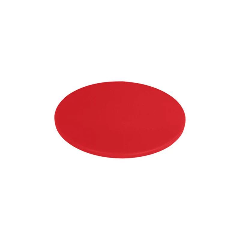 Chef Inox – Round Cutting Board HACCP Approved PE 35cm Red
