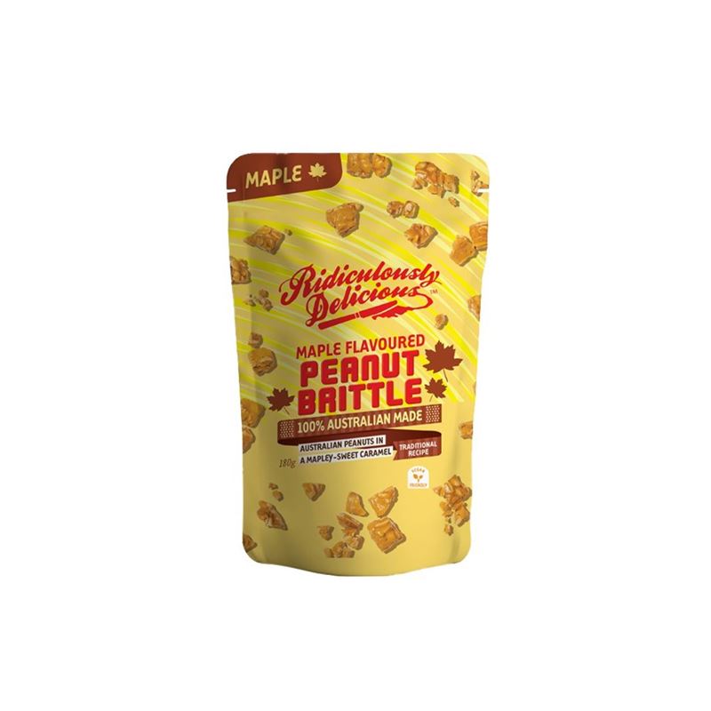 Ridiculously Delicious – Australian Maple Peanut Brittle 180g