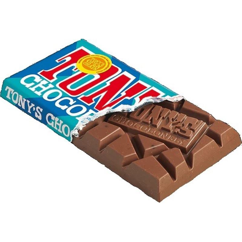 Tony’s Chocolonely – Milk Chocolate Choc Chip 180g (Product of Belgium)