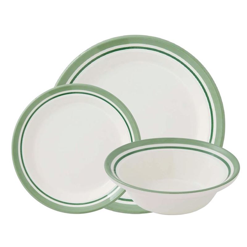 Portmeirion – Potter’s Stripe 12pc Dinner Set Green (Made in England)