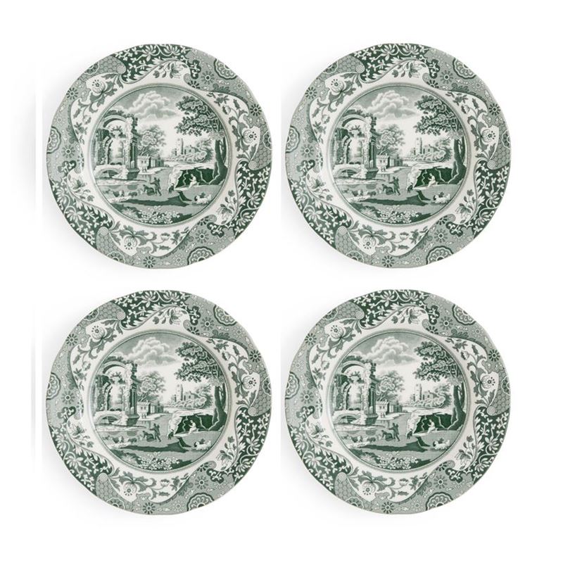 Spode – Heritage Green Italian 15cm Side Plate Set of 4 (Made in England)