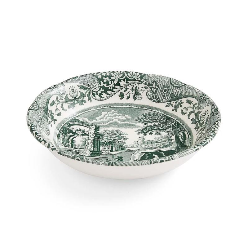 Spode – Heritage Green Italian 15cm Cereal Bowl Set of 4 (Made in England)
