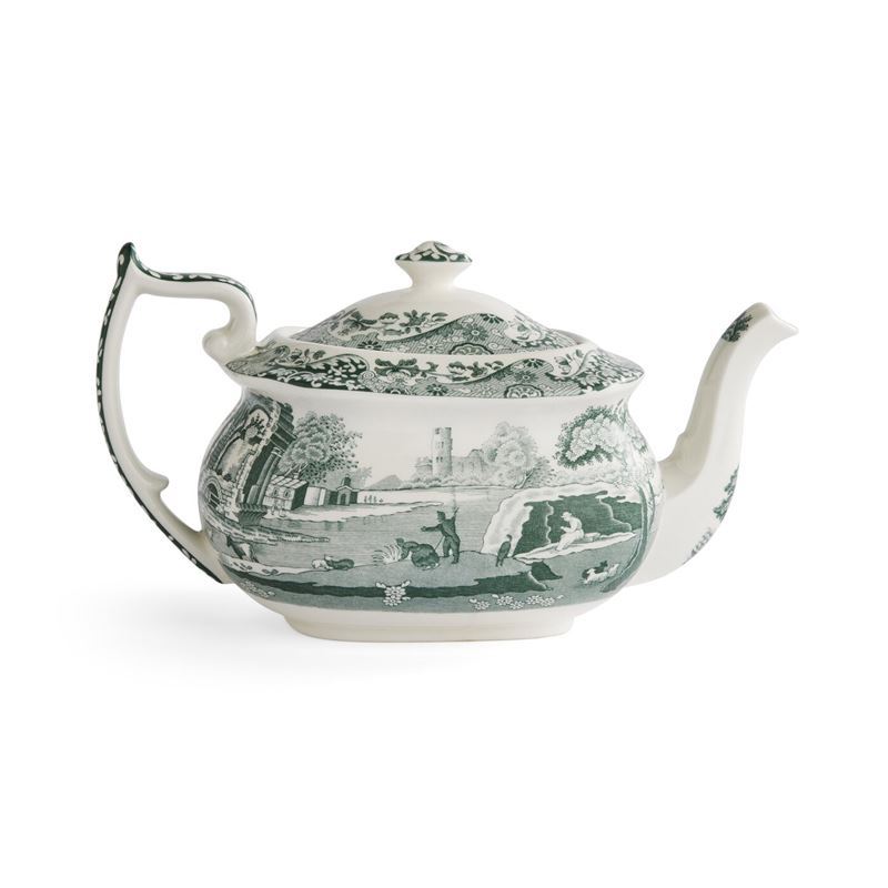 Spode – Heritage Green Italian Tea Pot 1.1Ltr (Made in England)