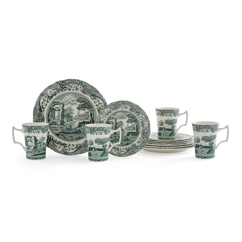 Spode – Heritage Green Italian 12pc Dinner Set (Made in England)