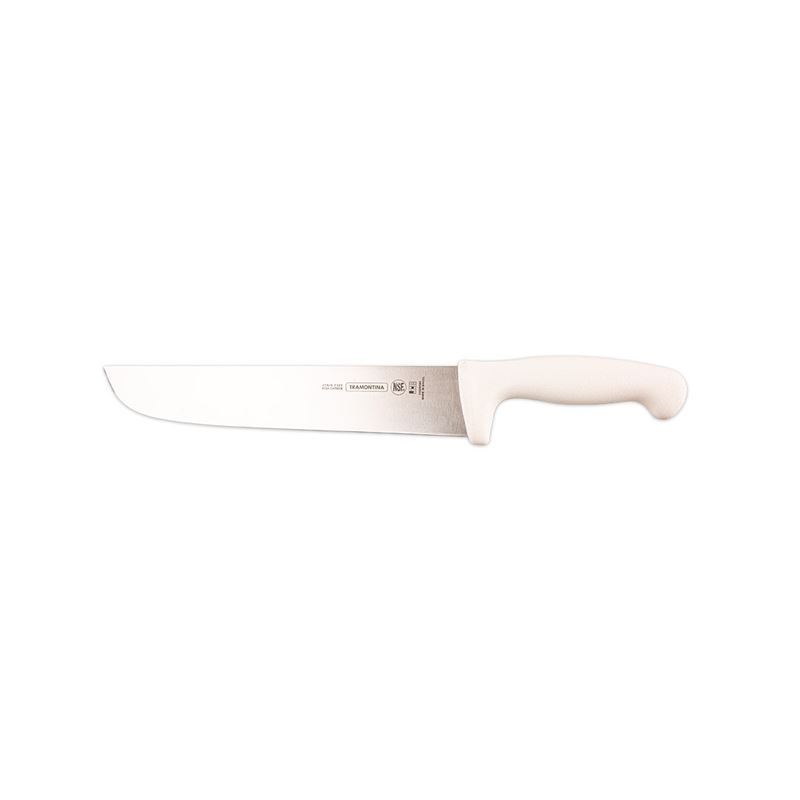 Tramontina – Professional 25cm Straight Wide Meat Knife White (Made in Brazil)