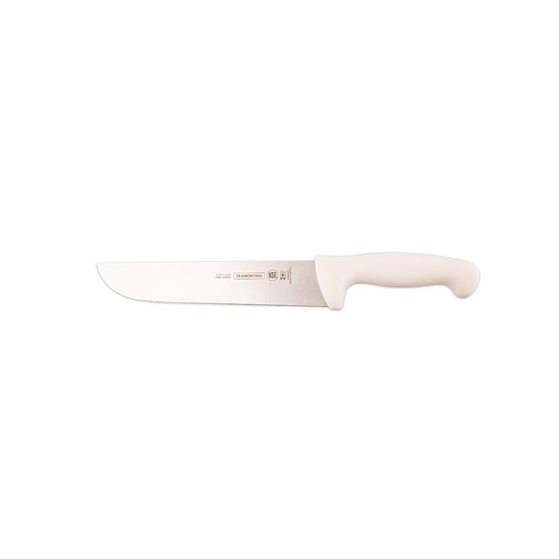 Tramontina – Professional 20cm Straight Wide Meat Knife White (Made in Brazil)