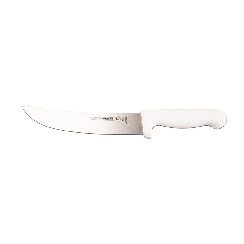 Tramontina – Professional 25cm Meat Knife Curved White (Made in Brazil)