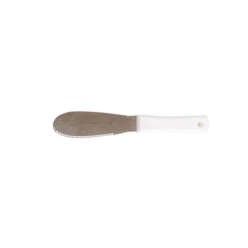 Tramontina – Professional 10x2cm Serrated Spatula Curved White (Made in Brazil)