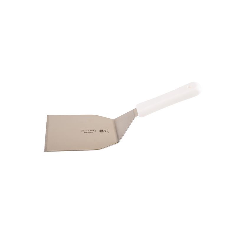 Tramontina – 17.5x10cm Hamburger Wide Angled Spatula White (Made in Brazil)