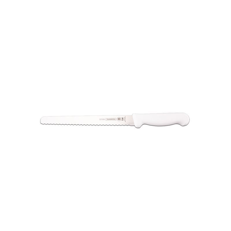 Tramontina – Professional 20cm Serrated Bread Knife 25cm White (Made in Brazil)