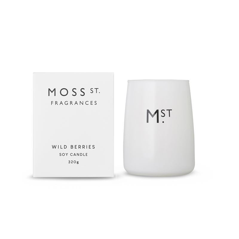 Moss St Fragrances – Wild Berries Large Soy Candle 370g