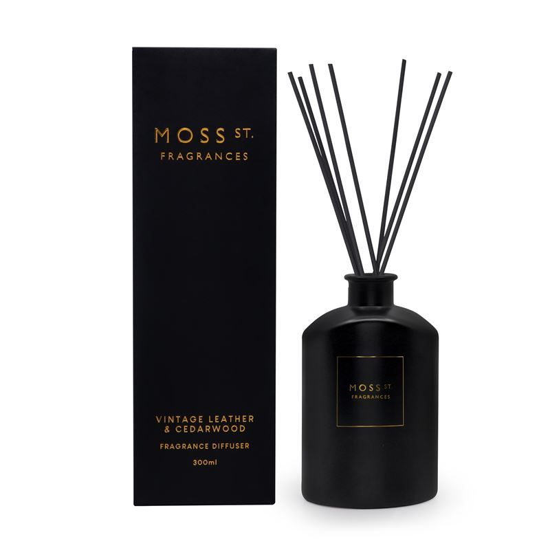 Moss St Fragrances – Vintage Leather & Cedarwood Diffuser 300ml