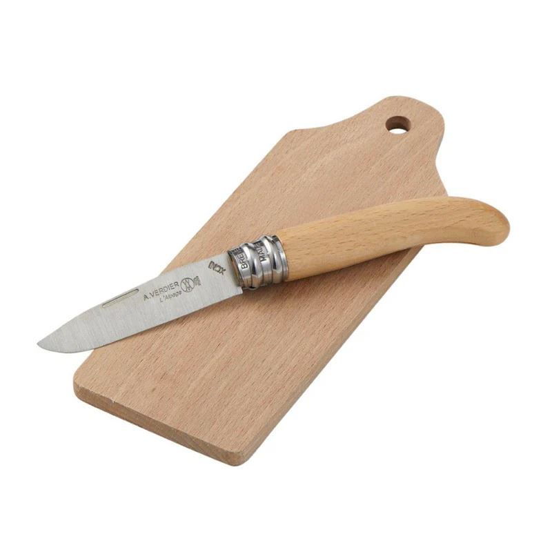Andre Verdier – Laguiole Picnic Beechwood Chopping Board & Folding Knife (Made in France)