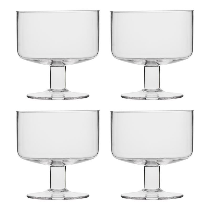 Ecology – Classic Footed 10cm Dessert Bowls Set of 4 (Made in Europe)