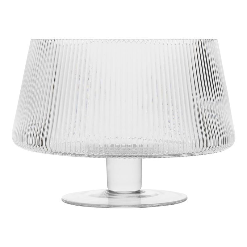 Ecology – Classic Footed Trifle Bowl Ridged 20cm (Made in Europe)