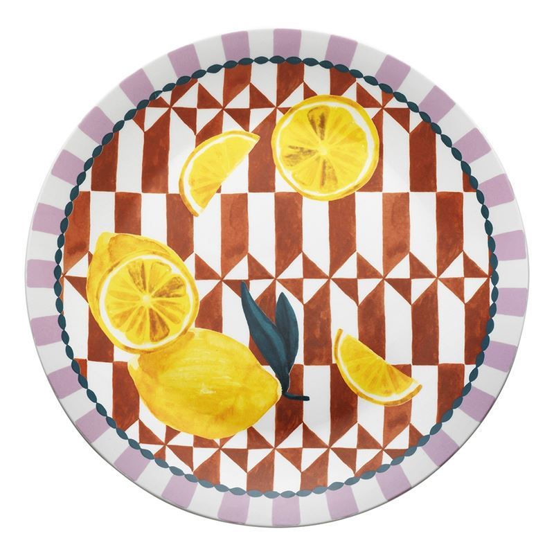 Porto – Valentina Porcelain Round Platter 30cm Lemon