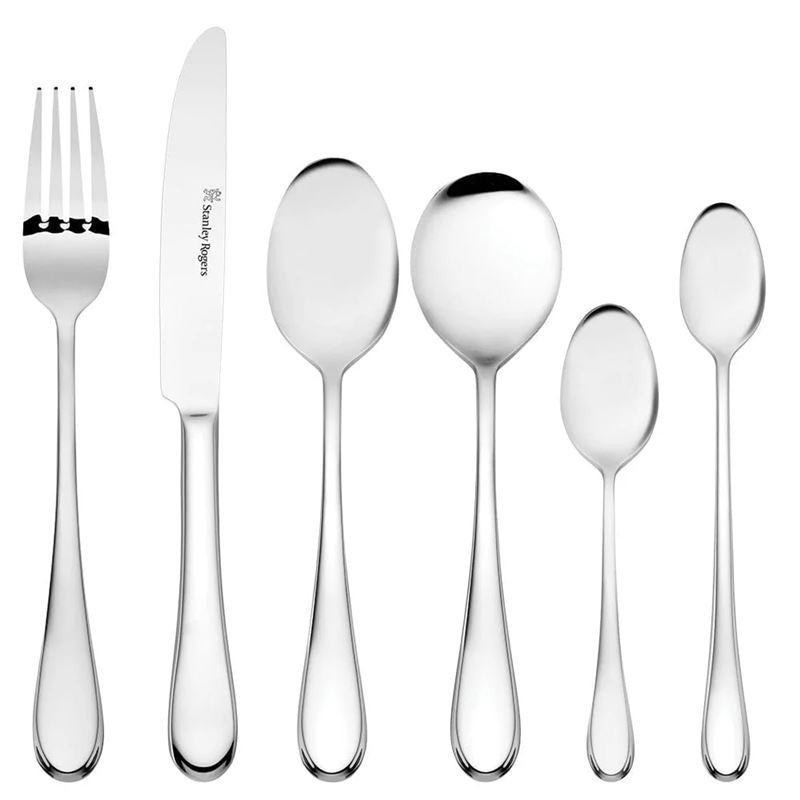 Stanley Rogers – Helmsley 18/10 Stainless Steel 30pc Cutlery Set with BONUS 6 Soda Spoons