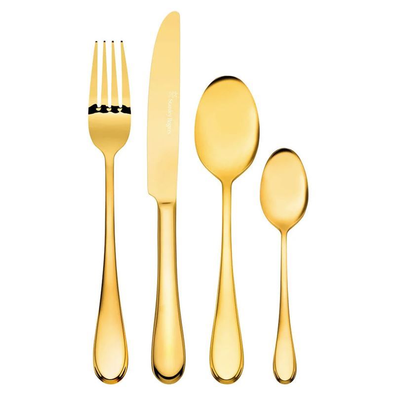 Stanley Rogers – Helmsley Gold 18/10 Stainless Steel 24pc Cutlery Set