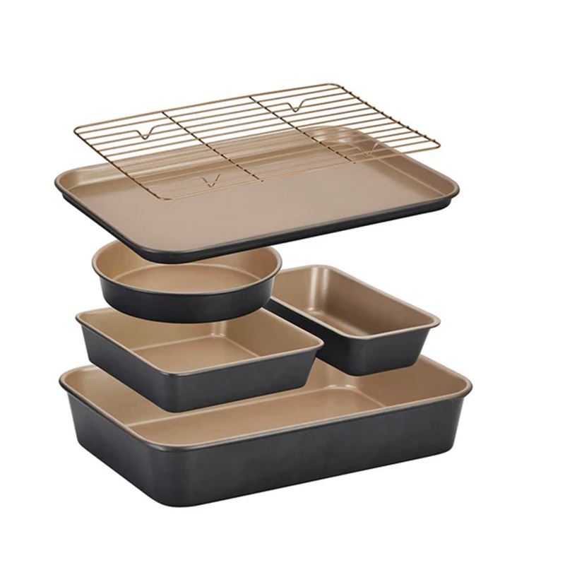 Stanley Rogers – Ceramabake Healthy Ceramic Non-Stick Cleverstack 6pc Bakeware Set
