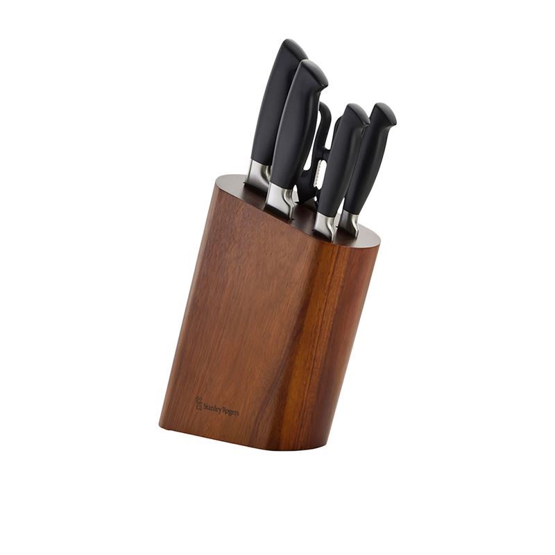 Stanley Rogers – 6pc Slanted Oval Knife Block