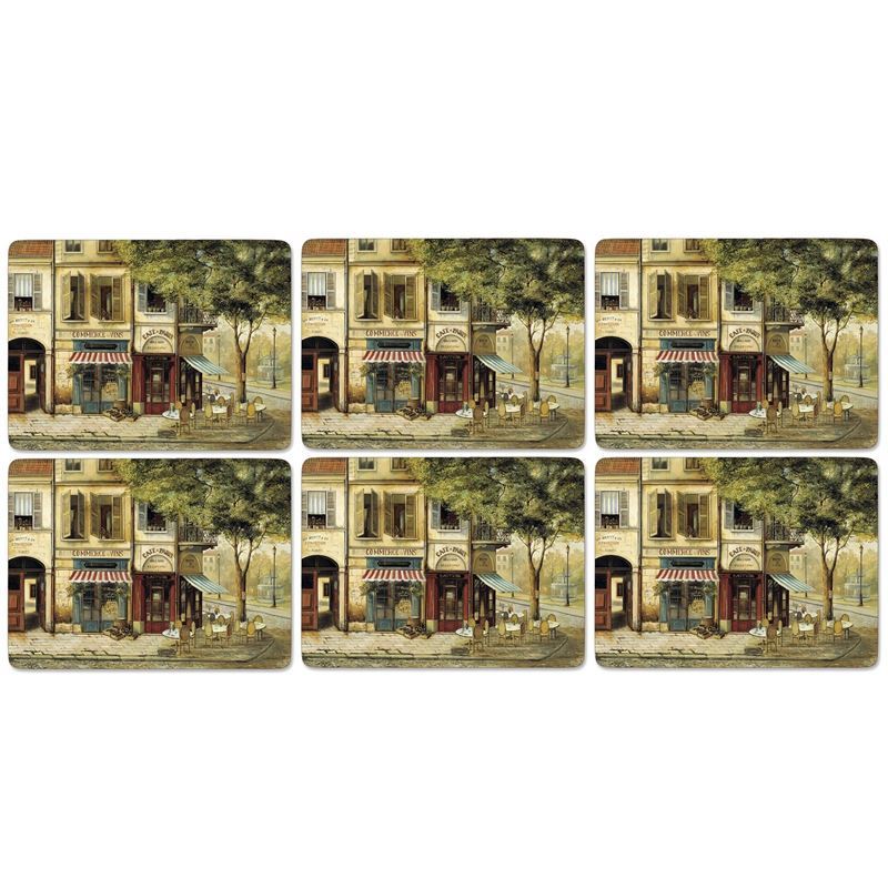 Pimpernel – Parisian Scenes Set of 6 Cork Backed Placemats 30.5x23cm