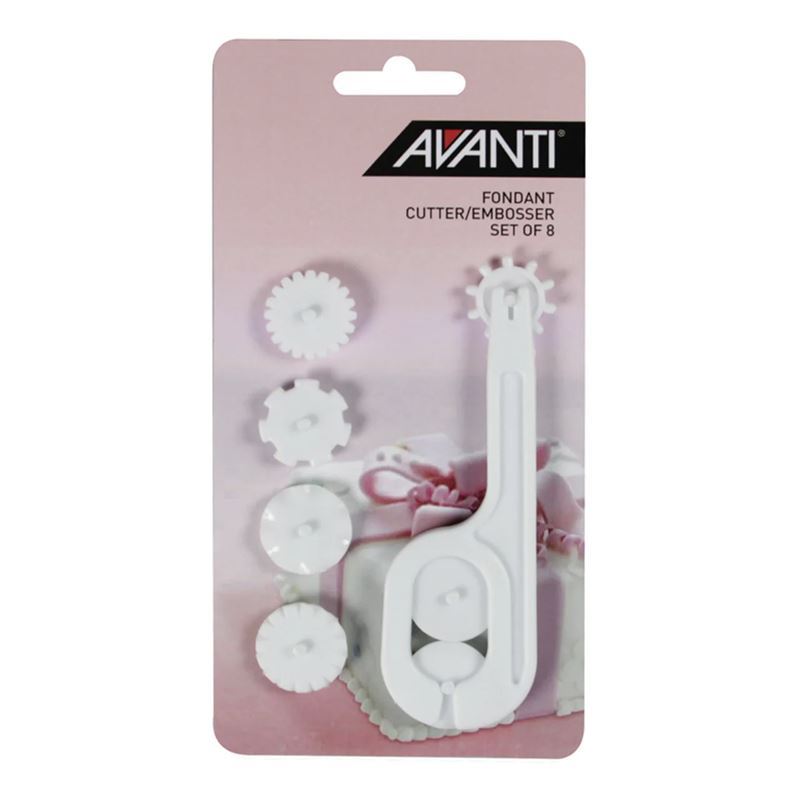 Avanti – Fondant Cutter/Embosser 8pc Set