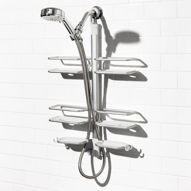 Oxo Good Grips – Aluminium Hose Keeper Shower Caddy