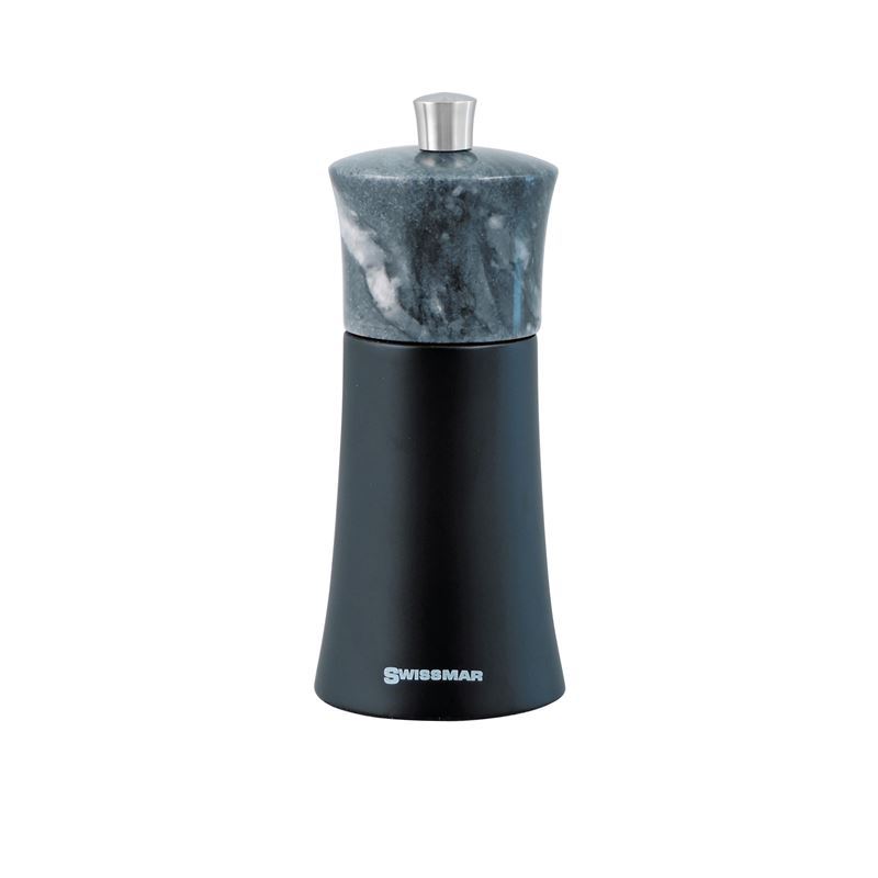 Swissmar – Torre Black Matt with Granite Top Pepper Mill 15cm