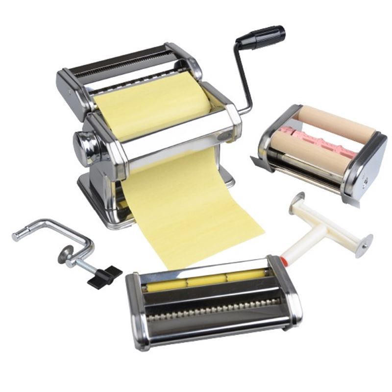Tradizione Italiana by Benzer – Multi Pasta Maker with 2 Attachments 150mm