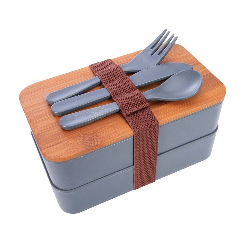 is Gift – Wheat Straw Bento Box With Cutlery