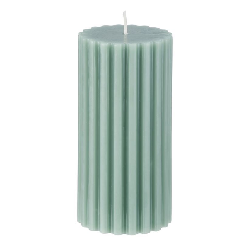Amalfi – Lola Ribbed Pillar Candle Iguana 15cm
