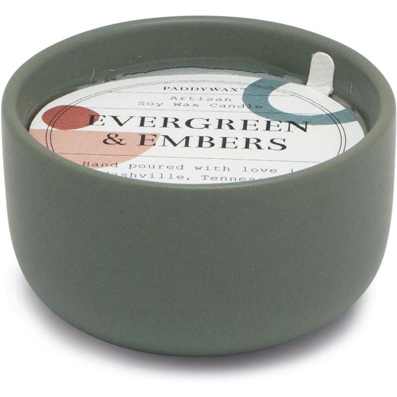 Paddywax – Wabi Sabi 3.2Oz Candle Evergreen & Embers Pot