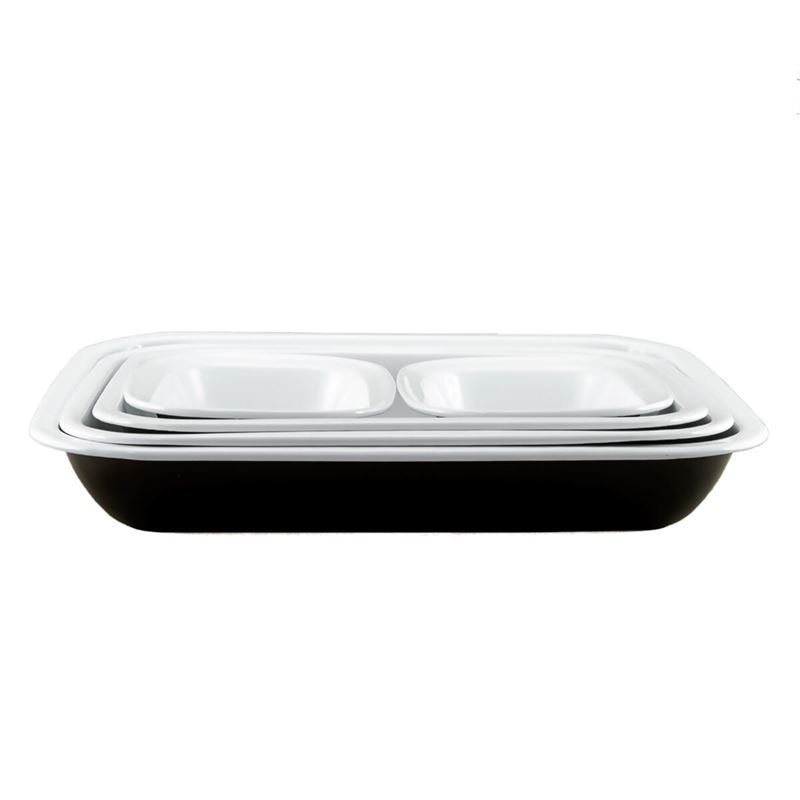 Falcon Housewares – Black/White 2-Tone 5pc Bake Dish Set