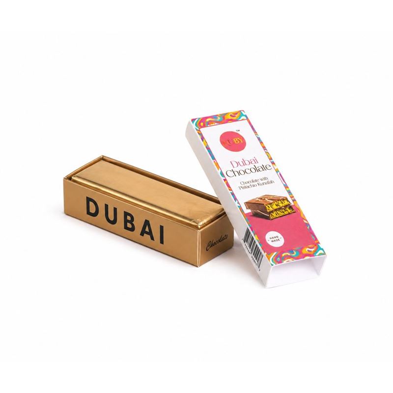 Ruby – Dubai Style Pistachio & Kataifi with Belgian Milk Chocolate 60g (Product of Türkiye)