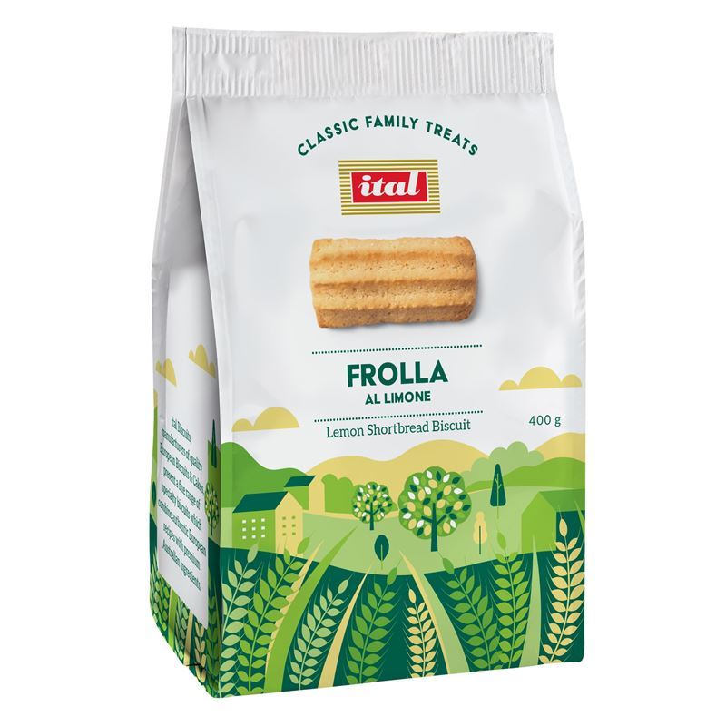 ITAL – Family Classics Delicious Italian Lemon Shortbread Biscuits VALUE PACK 400g
