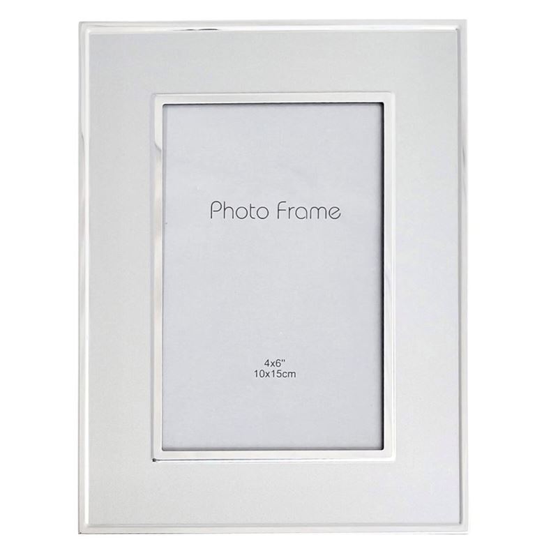 Russell Collection – Helmer Silver Finish 10x15cm Frosted Photo Frame Russell Collection – Helmer Silver Finish 10x15cm Frosted Photo Frame