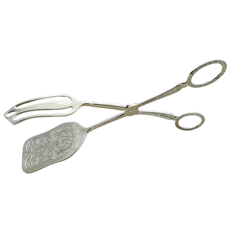 Russell Collection – Silver Finish Cake Serving Tongs Russell Collection – Silver Finish Cake Serving Tongs