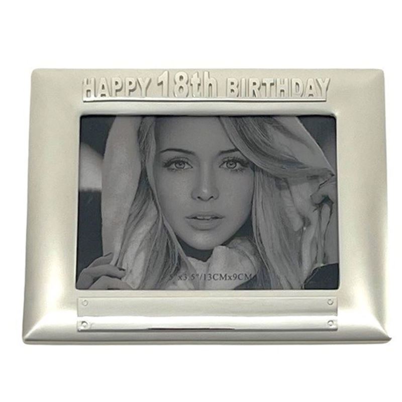 Russell Collection – 10x15cm Silver Satin Finish 18th Birthday Photo Frame Russell Collection – 10x15cm Silver Satin Finish 18th Birthday Photo Frame