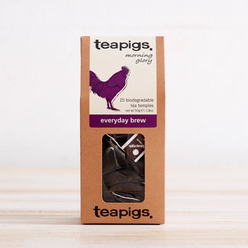 Tea Pigs – Everyday Brew/English Breakfast 15 Biodegradable Tea Temples 50g