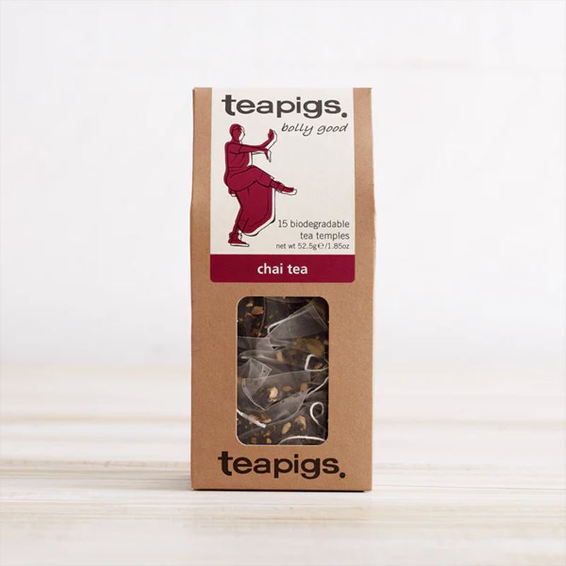 Tea Pigs – Chai 15 Biodegradable Tea Temples 50g