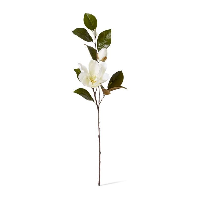 Elme Living – Magnolia Flower with Bud Spray White 37x26x102cm