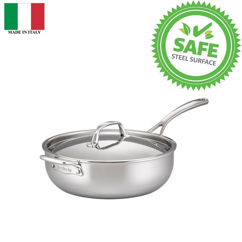 Essteele – Eternita Multi-Clad Stainless Steel 24cm Covered Chef’s Pan 4.7Ltr (Made in Italy)
