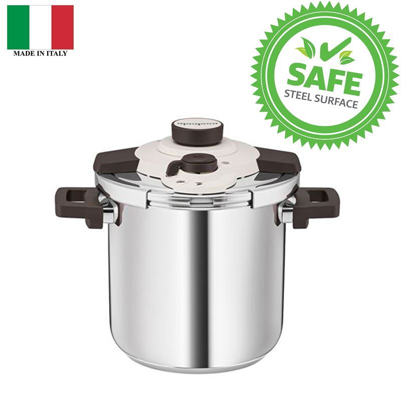 Essteele – Per Velocita 18/10 Stainless Steel Induction 22cm 8Ltr Pressure Cooker (Made in Italy)