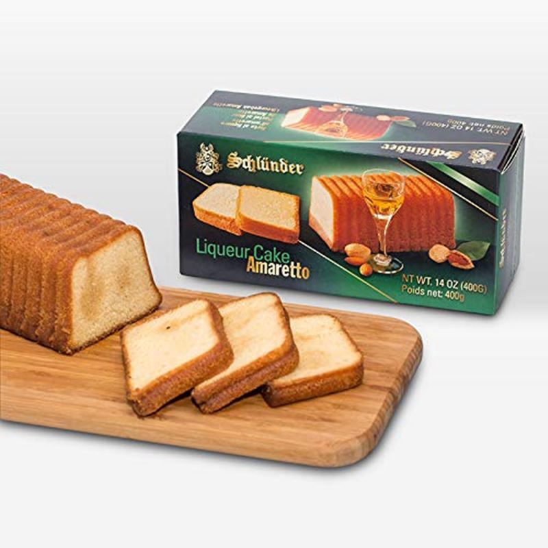 Schlunder – Liqueur Cake Amaretto 400g (Product of Germany)