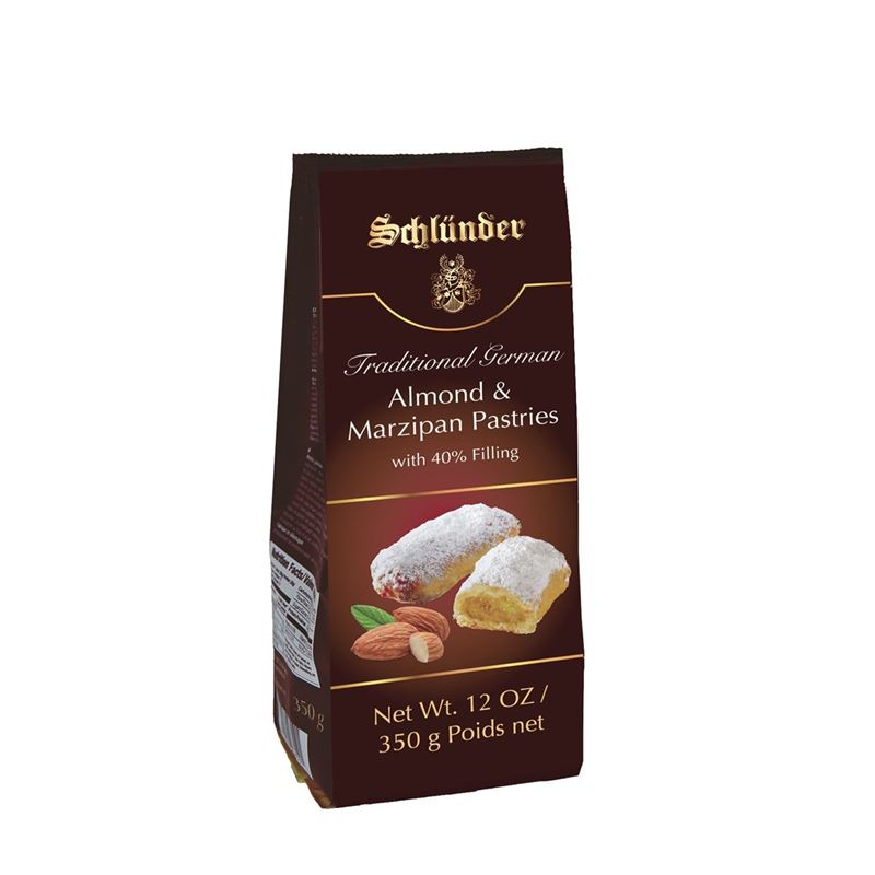 Schlunder – 17 Stollen Bites with 40% Almonds & Marzipan Filling 350g Bag (Product of Germany)
